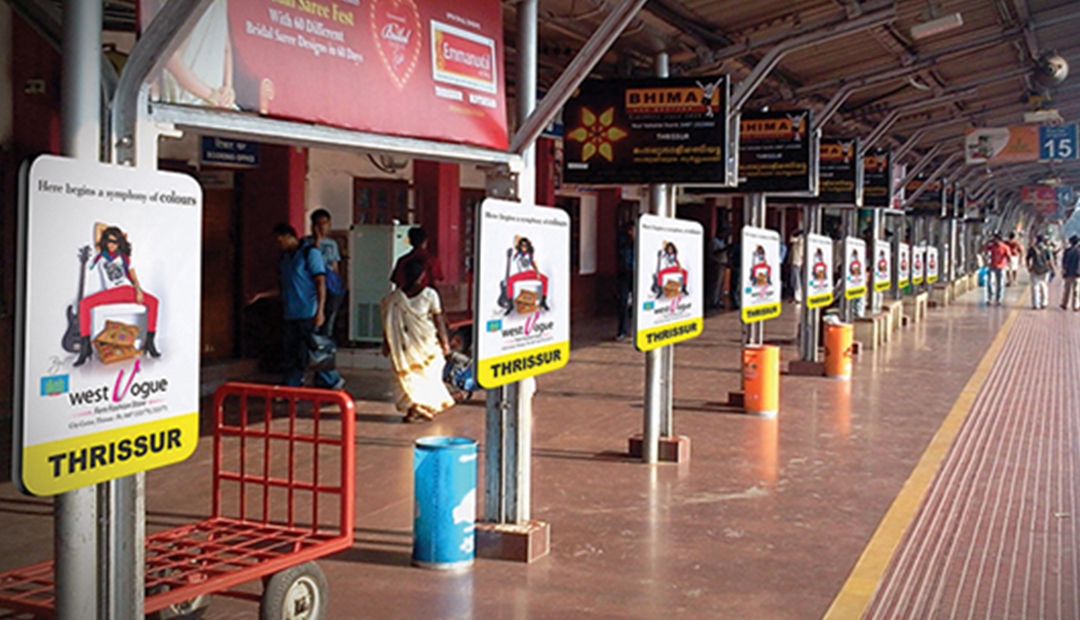 railway station advertising Mumbai, local train advertising Mumbai