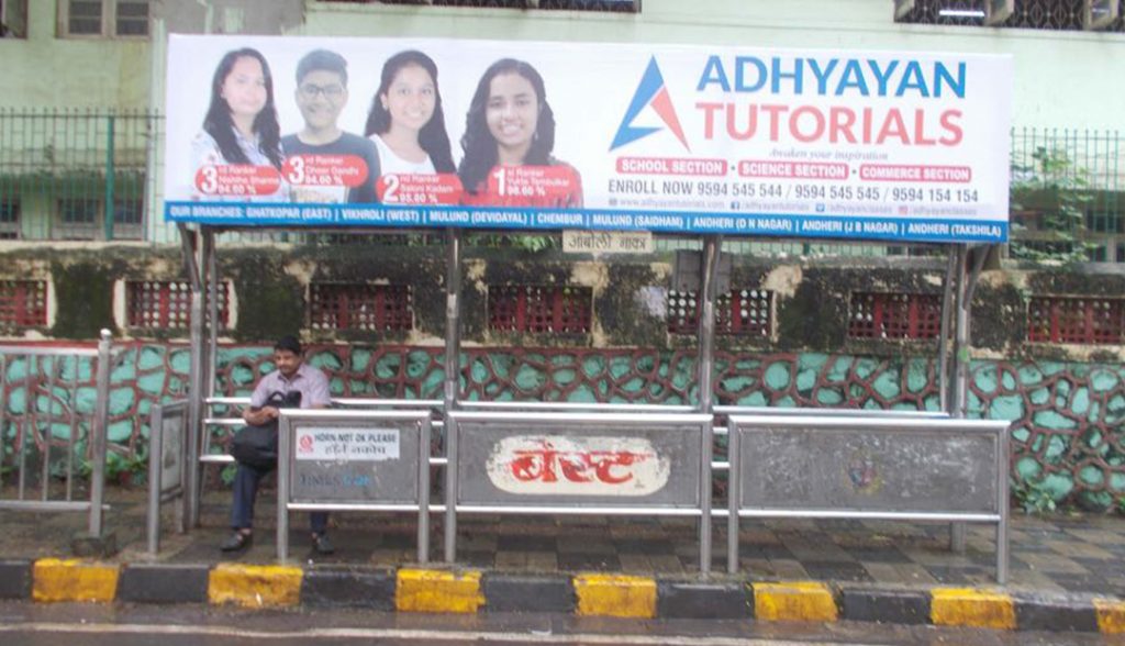 bus advertising in Mumbai, bus shelter advertising in Mumbai