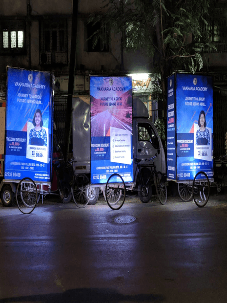 tricycle advertising in Mumbai